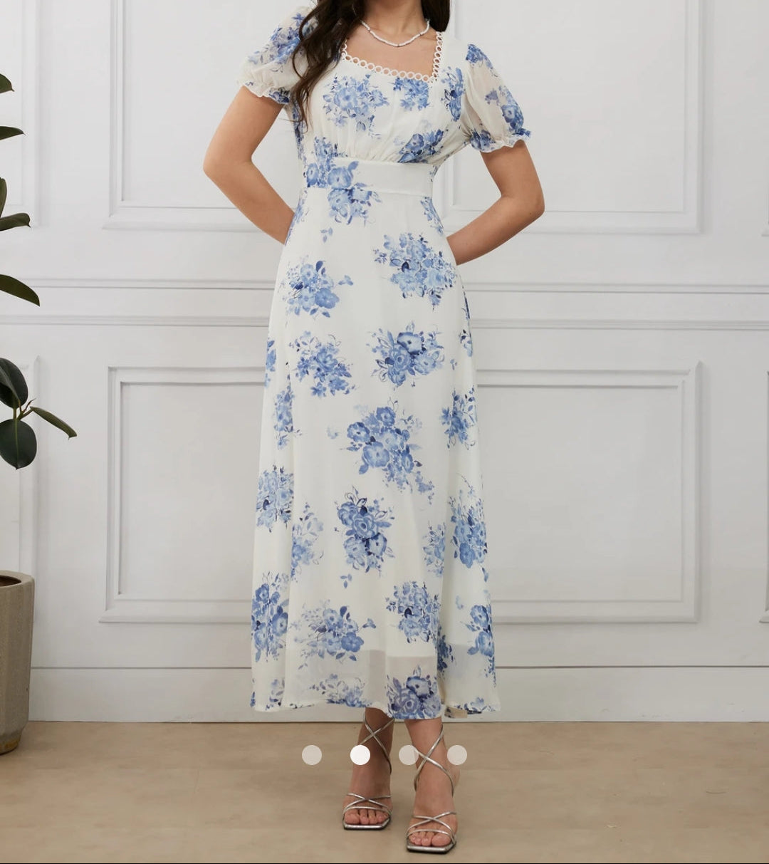 Lace Trimmed Dress