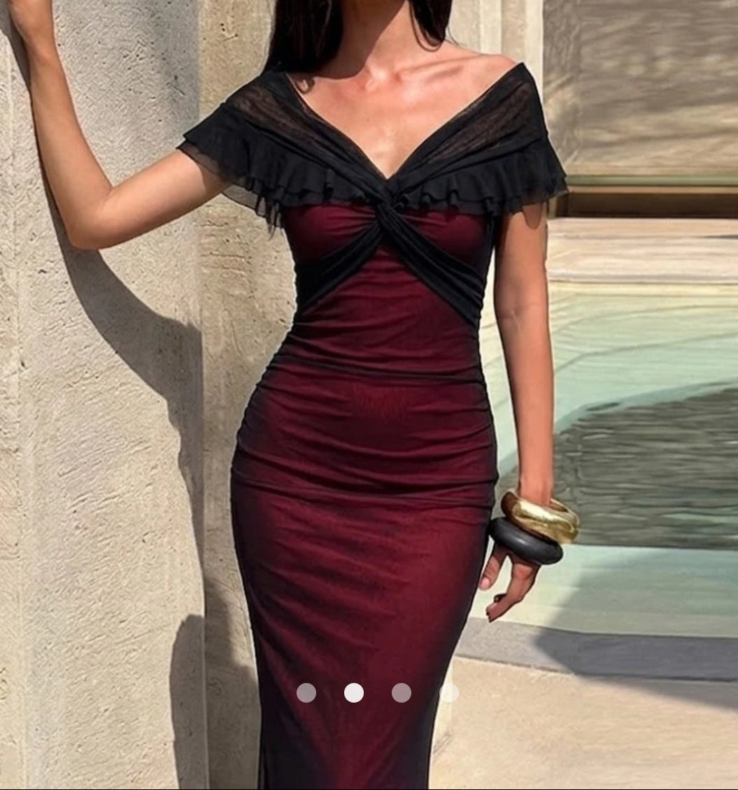 Ruffle Fishtail Dress