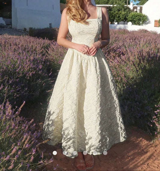 Open Back A-Line Dress