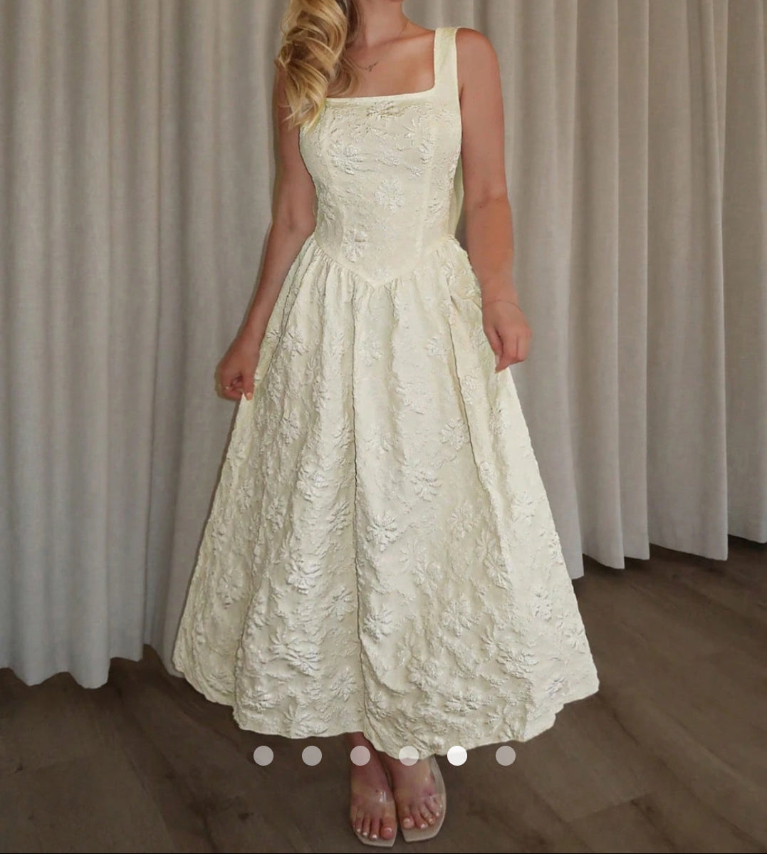 Open Back A-Line Dress