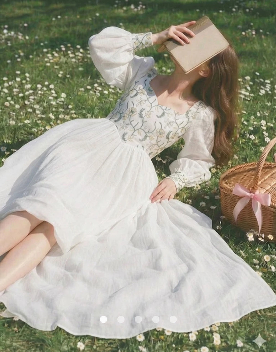 Embroidered A-Line Dress