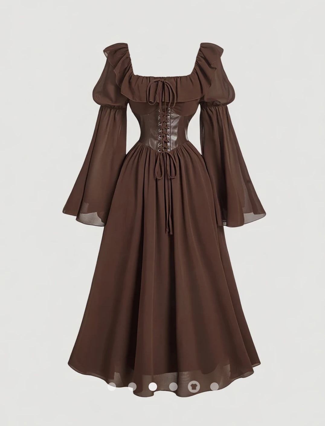 Tie Up A-Line Dress