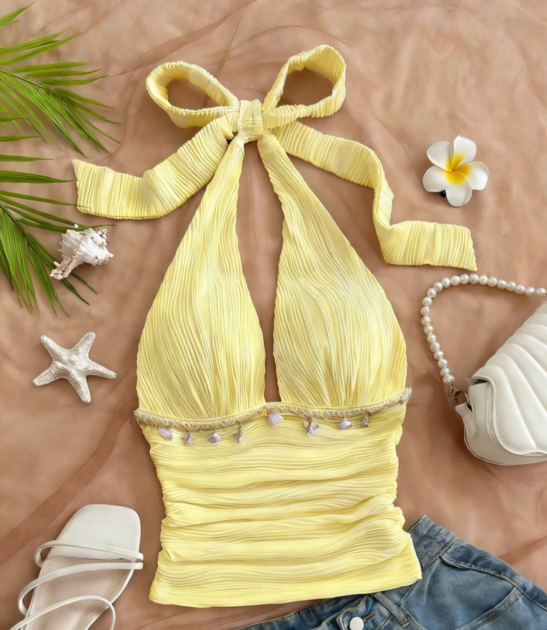 Ribbon Halter Top