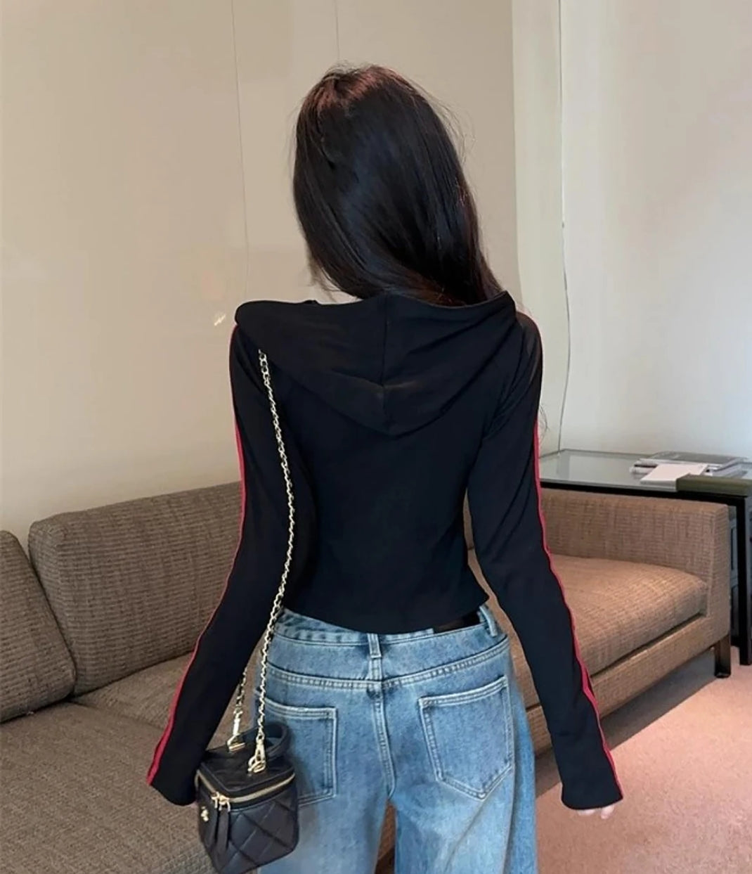 Full Sleeves Zipper Top