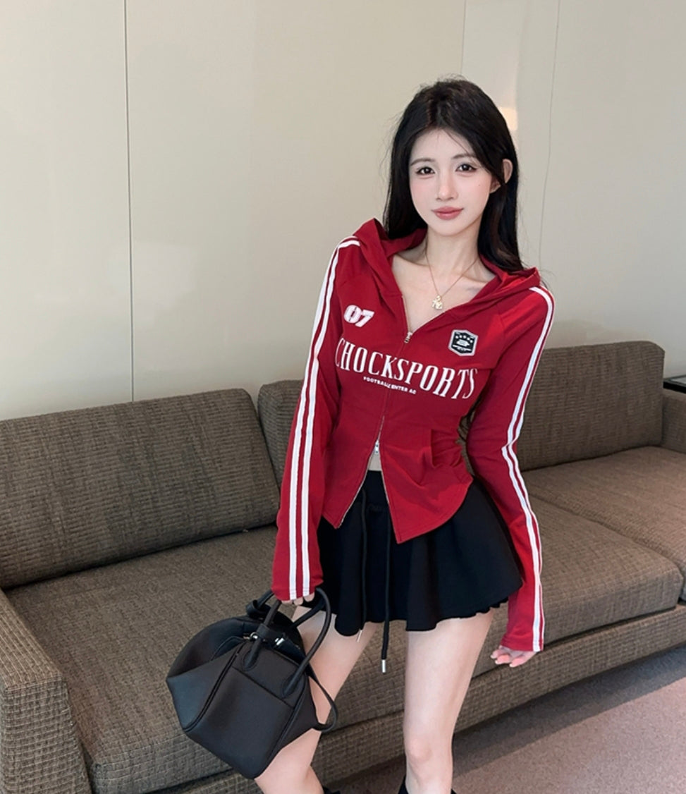 Full Sleeves Zipper Top