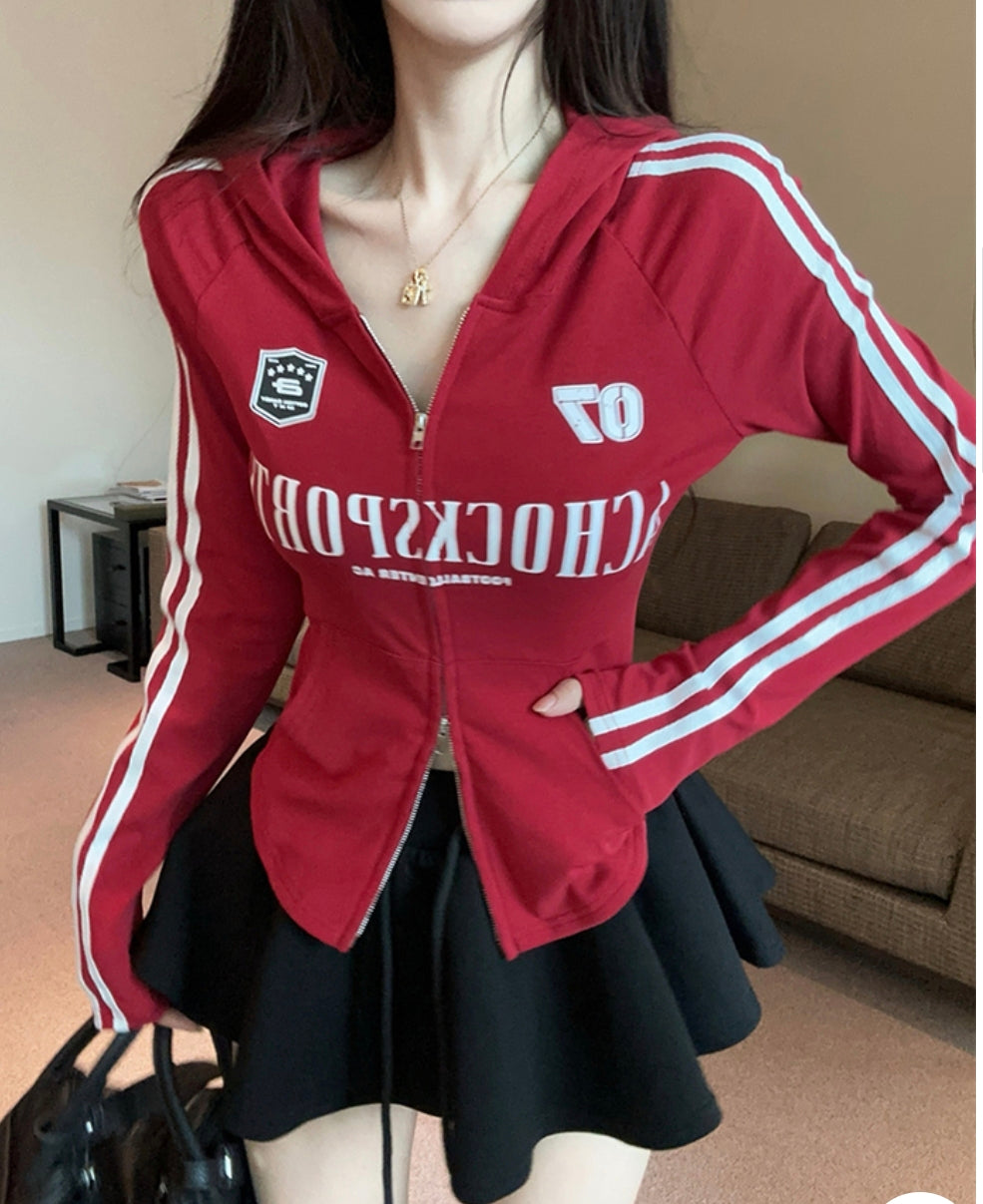 Full Sleeves Zipper Top