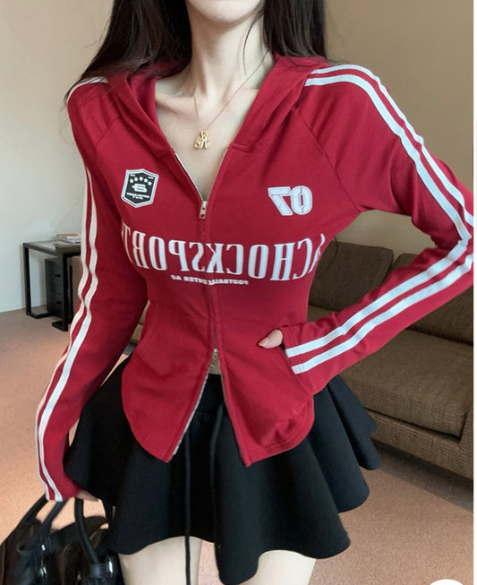 Full Sleeves Zipper Top