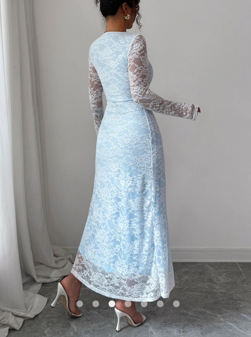 Baby Blue Lace Dress