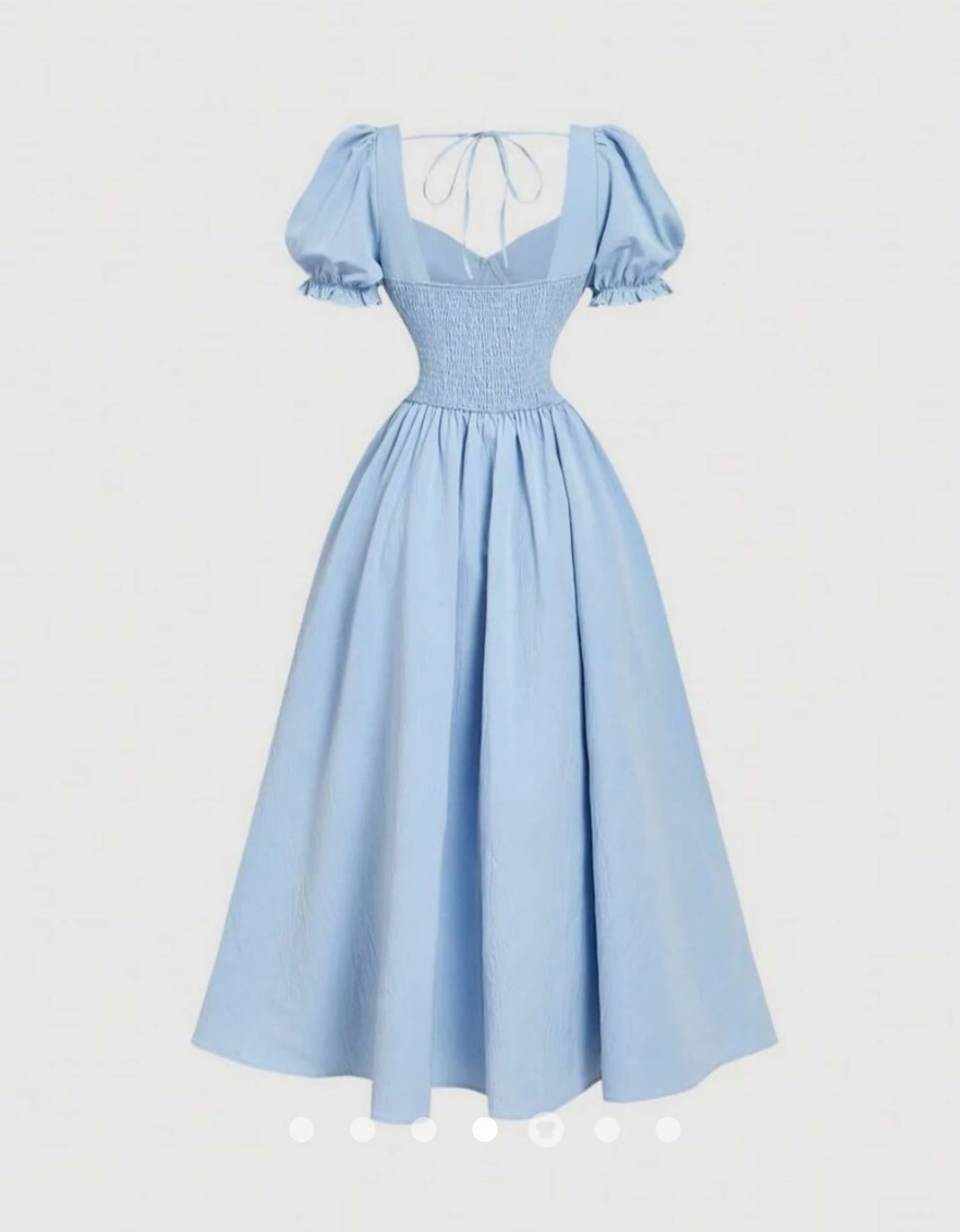 Lace Up A-Line Dress
