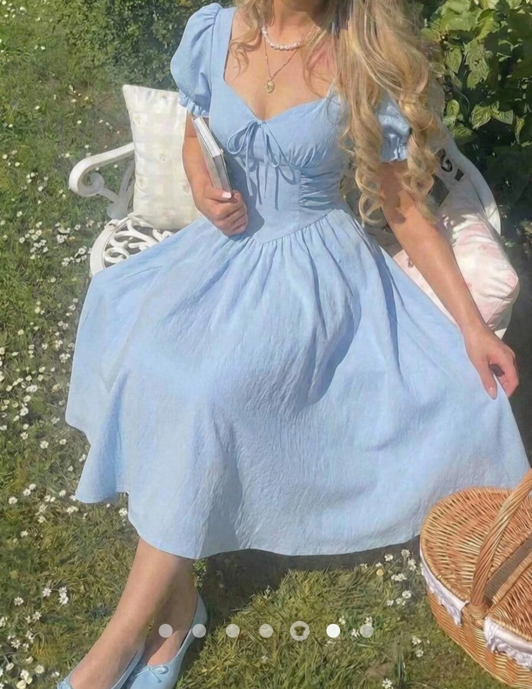 Lace Up A-Line Dress