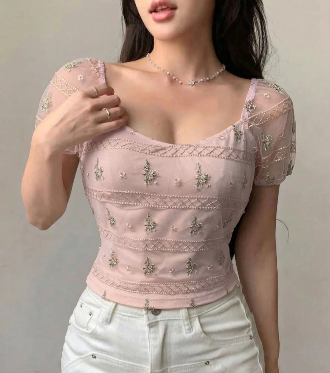 Embroidered Top