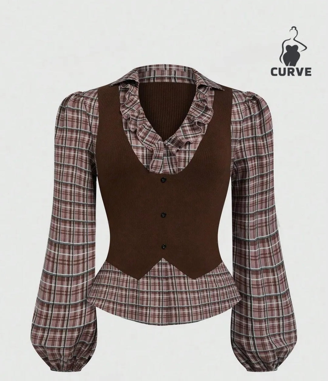 Plus Size Ruffle Pullover Blouse