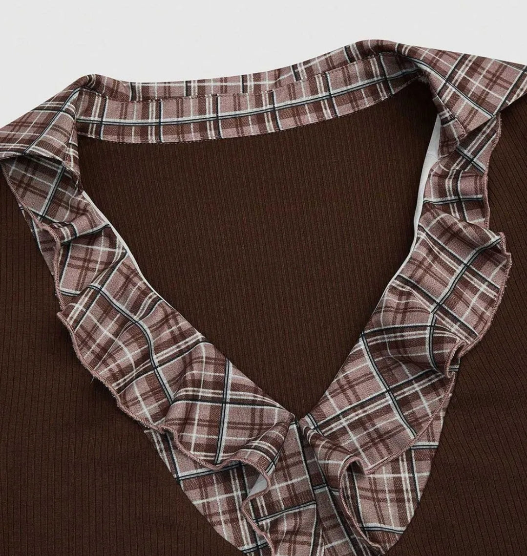 Plus Size Ruffle Pullover Blouse
