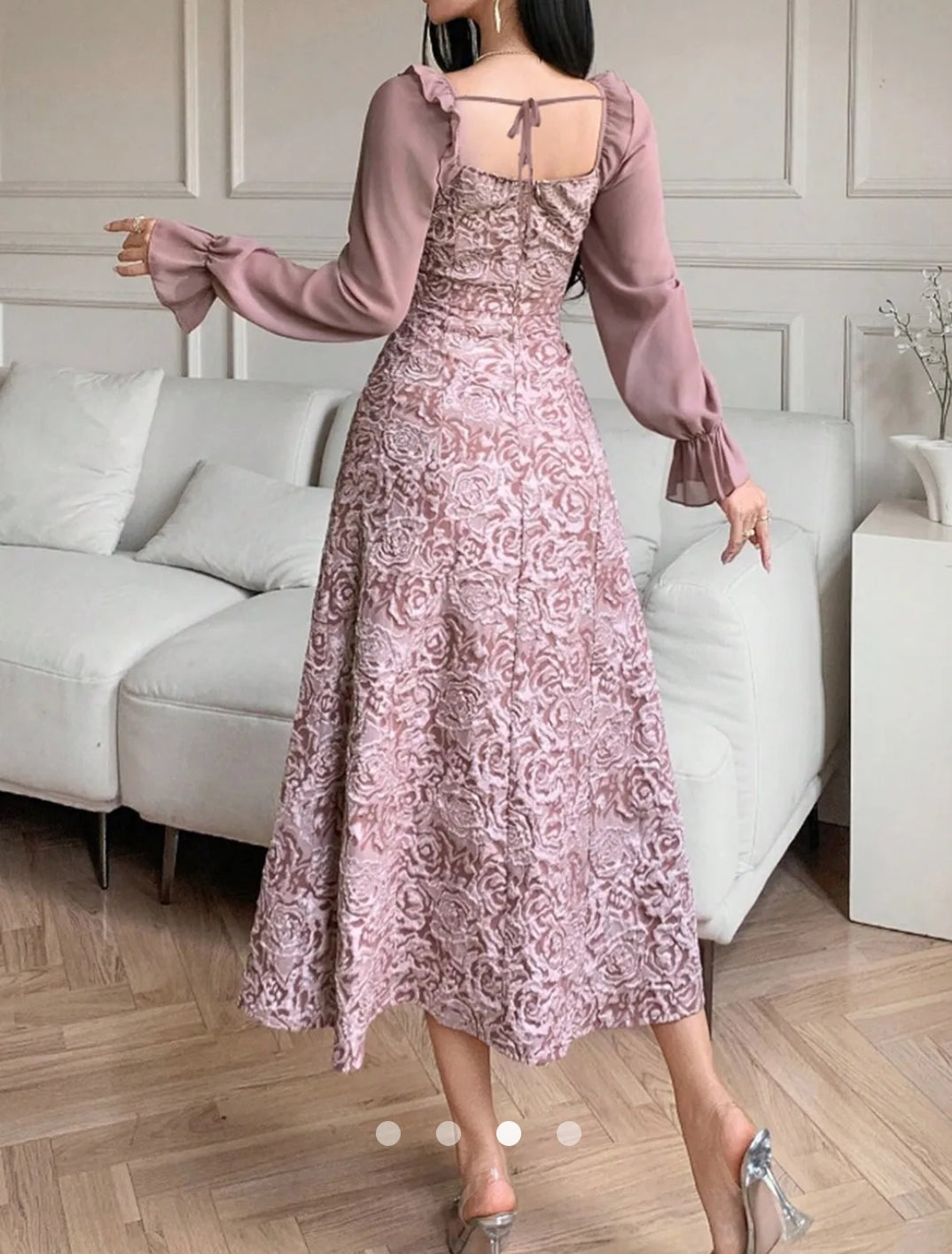 Ruffle A-Line Dress