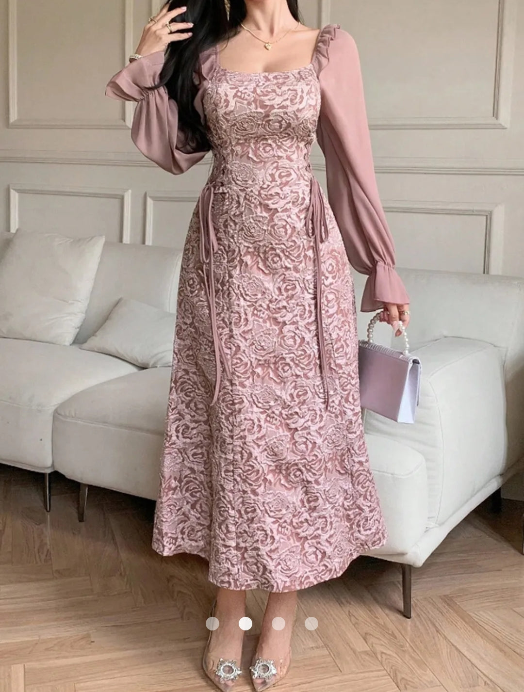 Ruffle A-Line Dress