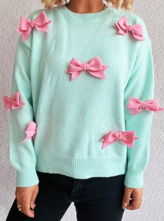 Bow Knit Pullover