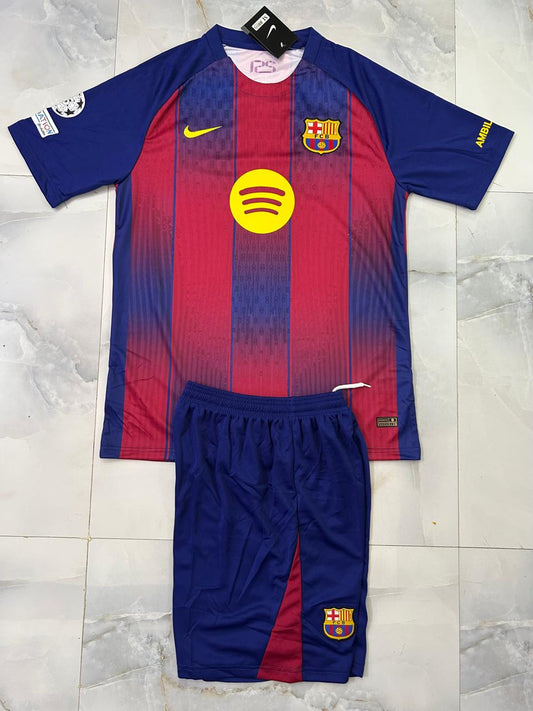 Barcelona 25/26 Home Jersey with Shorts