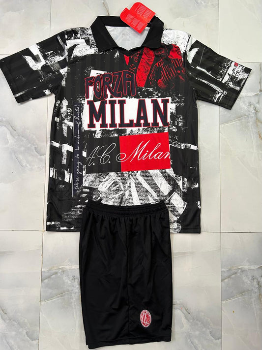 A C Milan Retro Jersey with Shorts