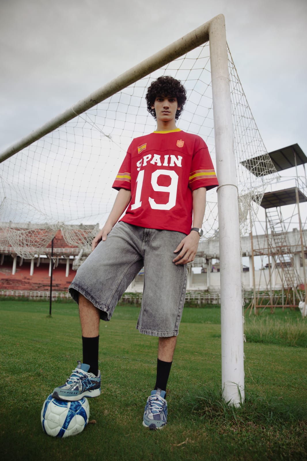 Jersey Style Oversized T-Shirt