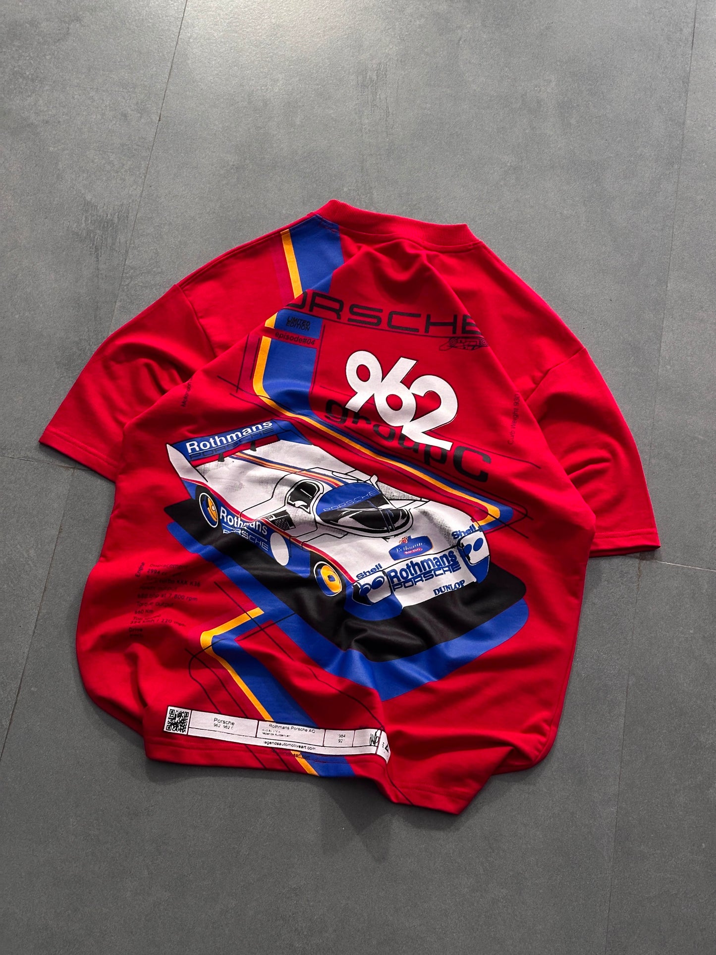 Motorsports Edition Premium Oversized Crop T-Shirt