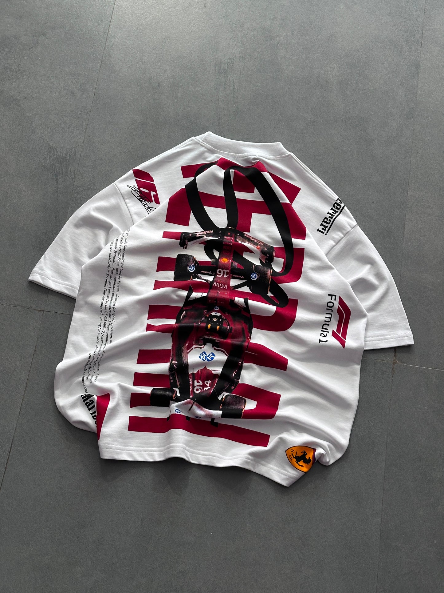 Motorsports Edition Premium Oversized Crop T-Shirt