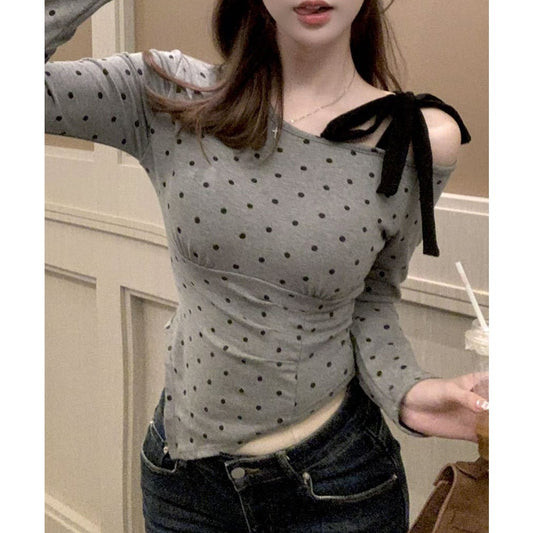 Asymmetrical Printed Padded Top