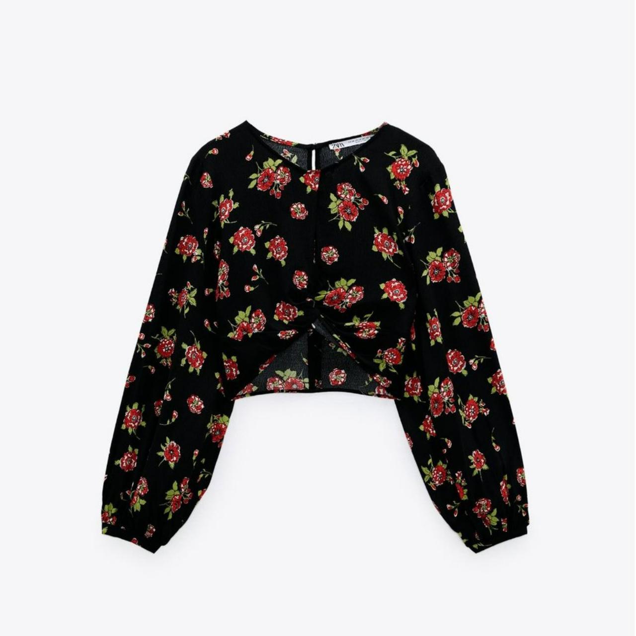 ZARA Printed Crop Top