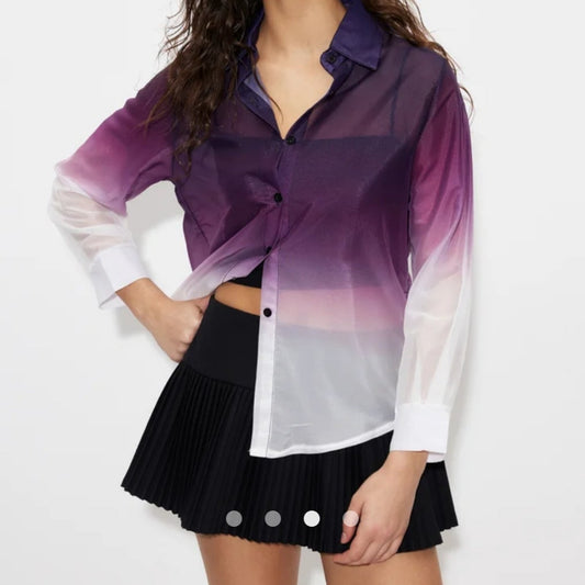 Printed Placket Blouse