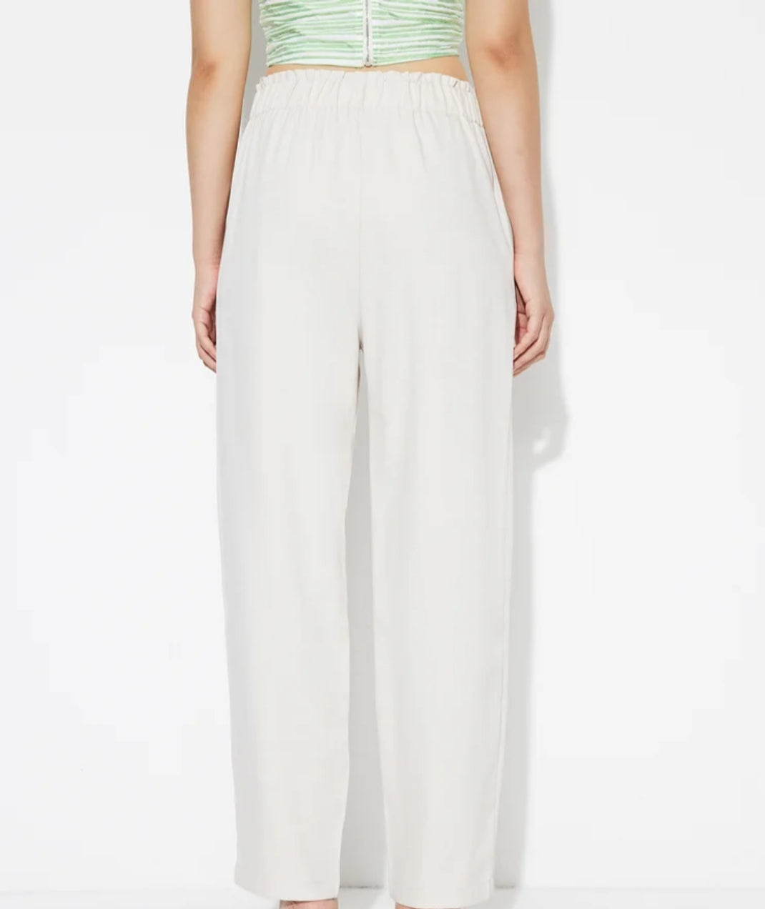 Belted Straight Leg Pants