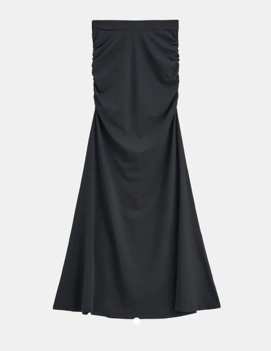 Gathered Pencil Skirt