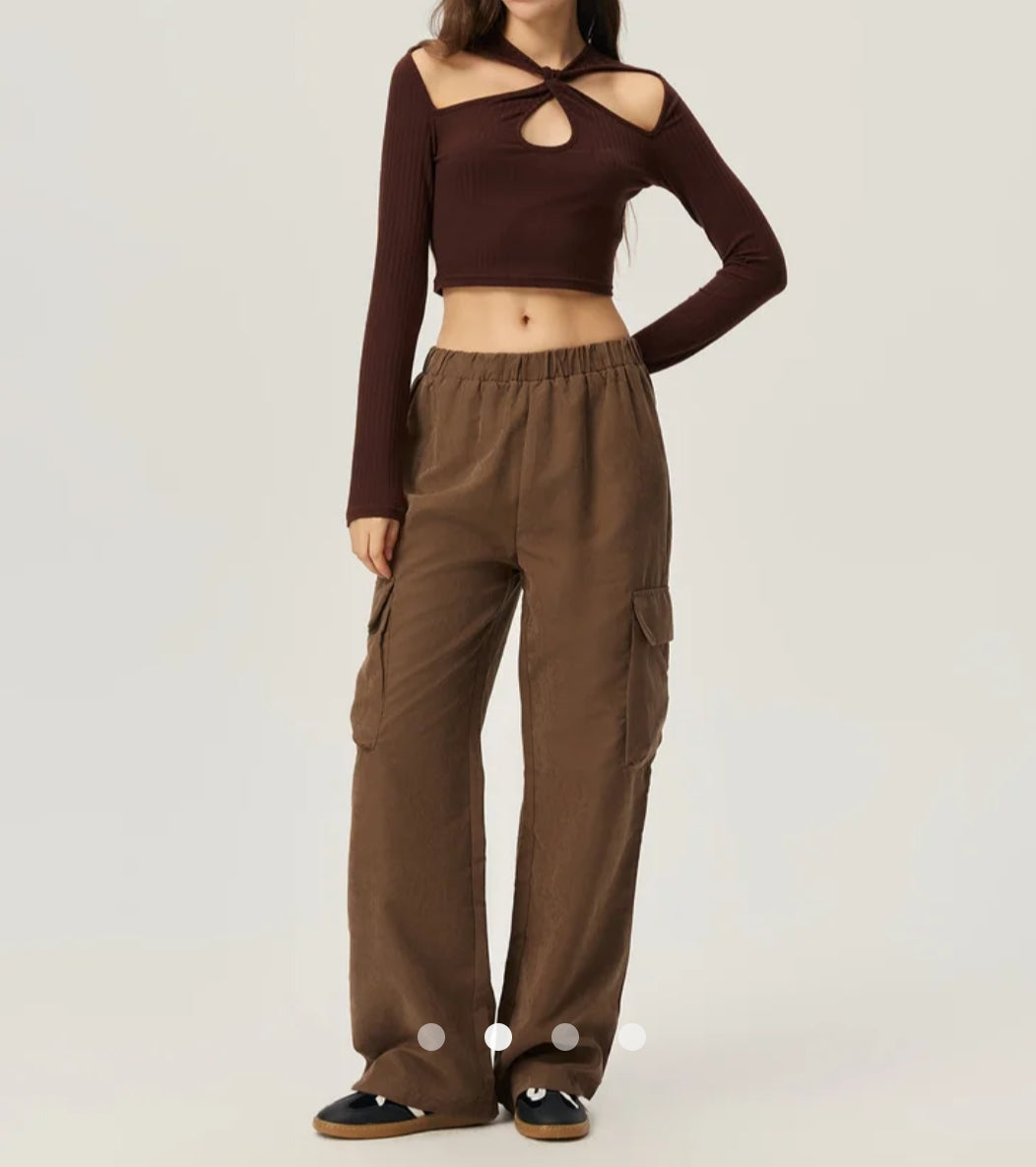 Pocket Straight Leg Pant