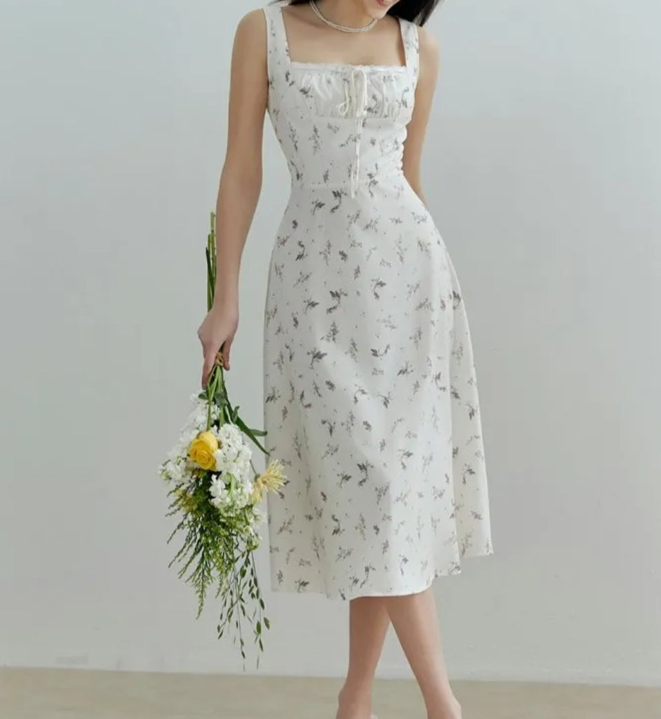 Printed A-Line Dress