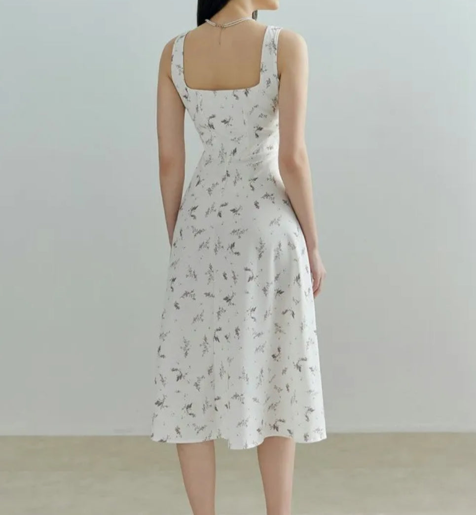 Printed A-Line Dress