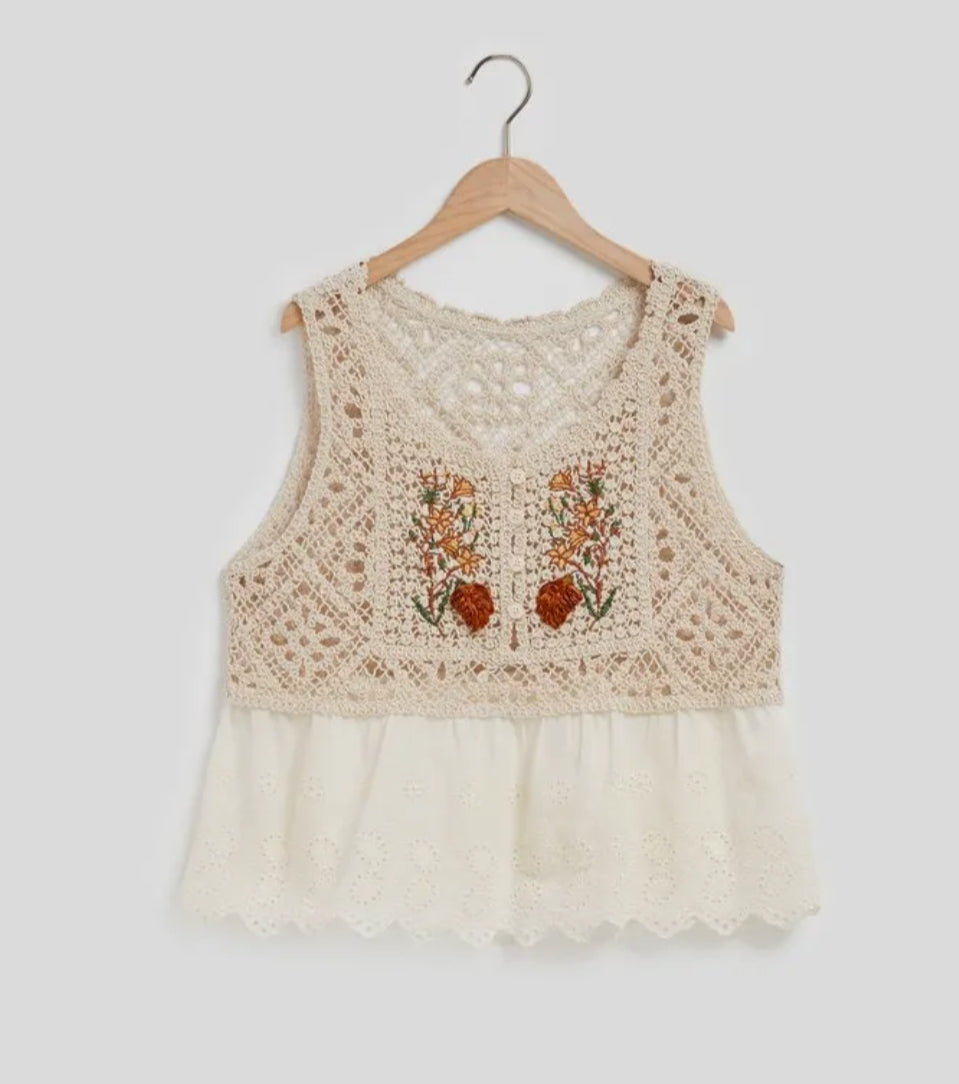Openwork Knit Top