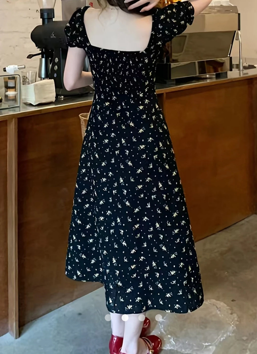 Lace Up A-Line Dress