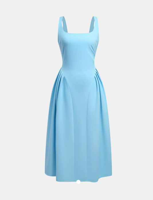 Pleated A-Line Dress