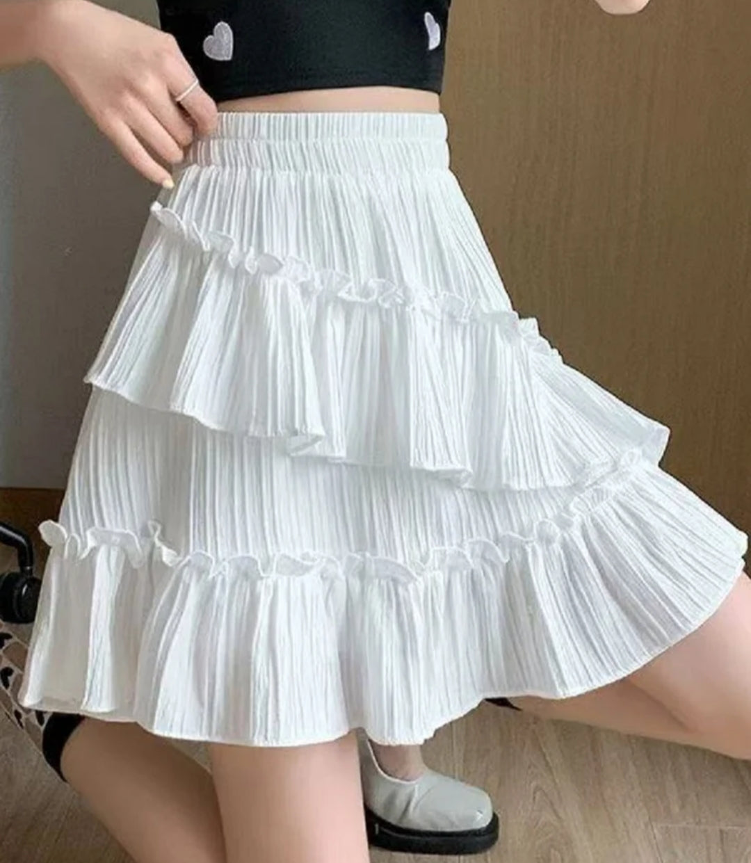 Lettuce trim Circle Skirt