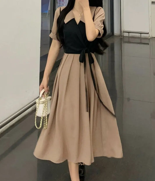 Patchwork Shirt Dress