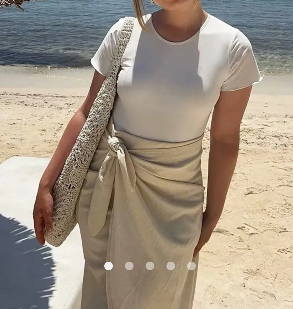 Tied Wrap Skirt