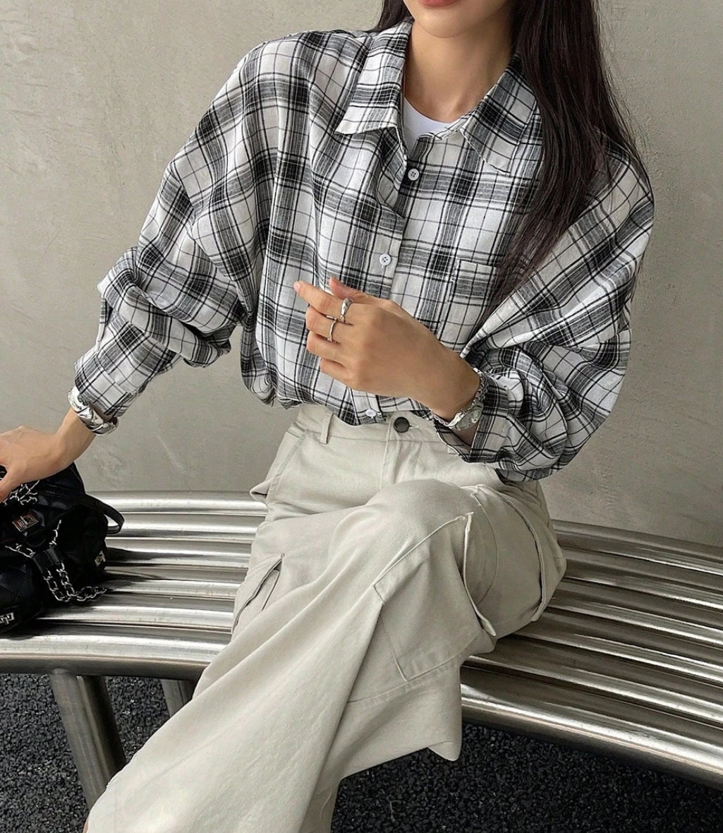 Printed Placket Blouse