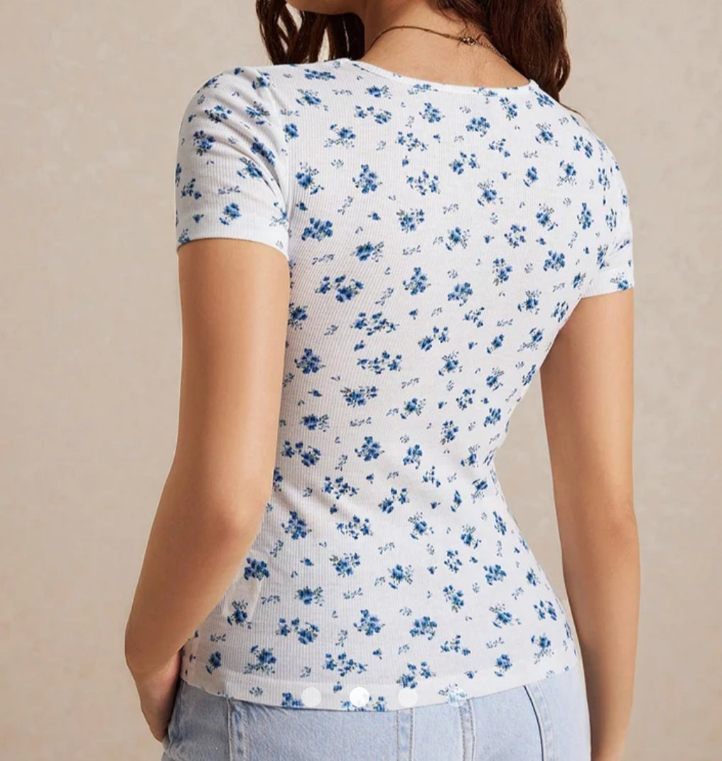 Printed Pullover Top