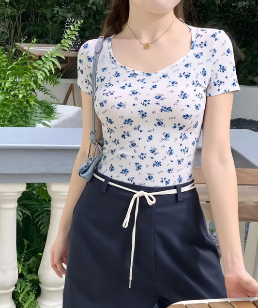 Printed Pullover Top