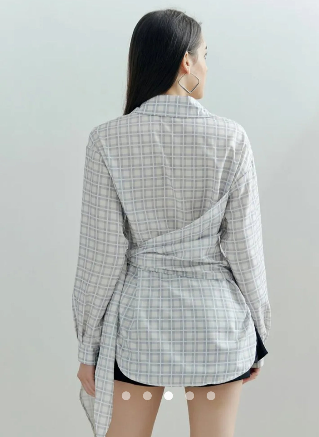 Belted Placket Blouse