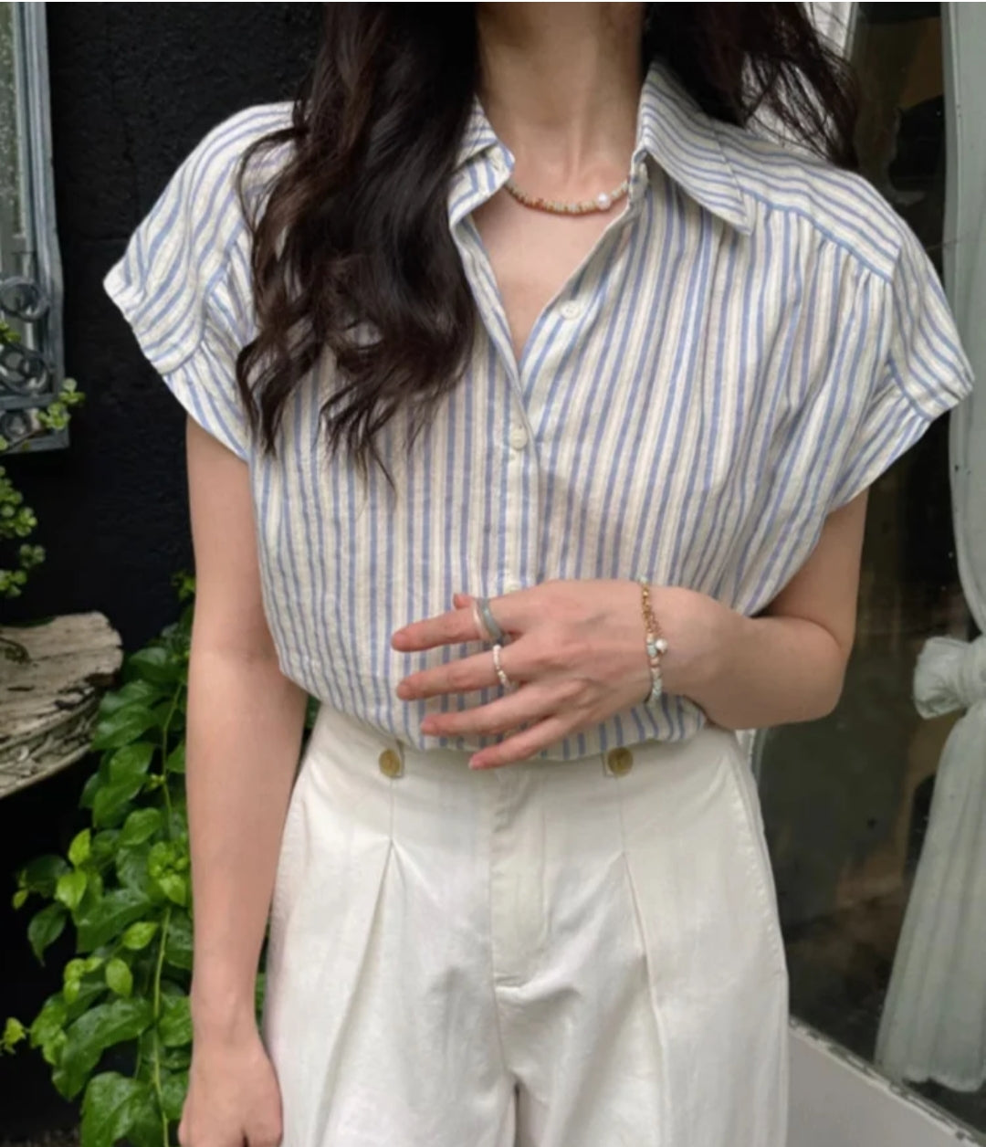 Darted Placket Blouse