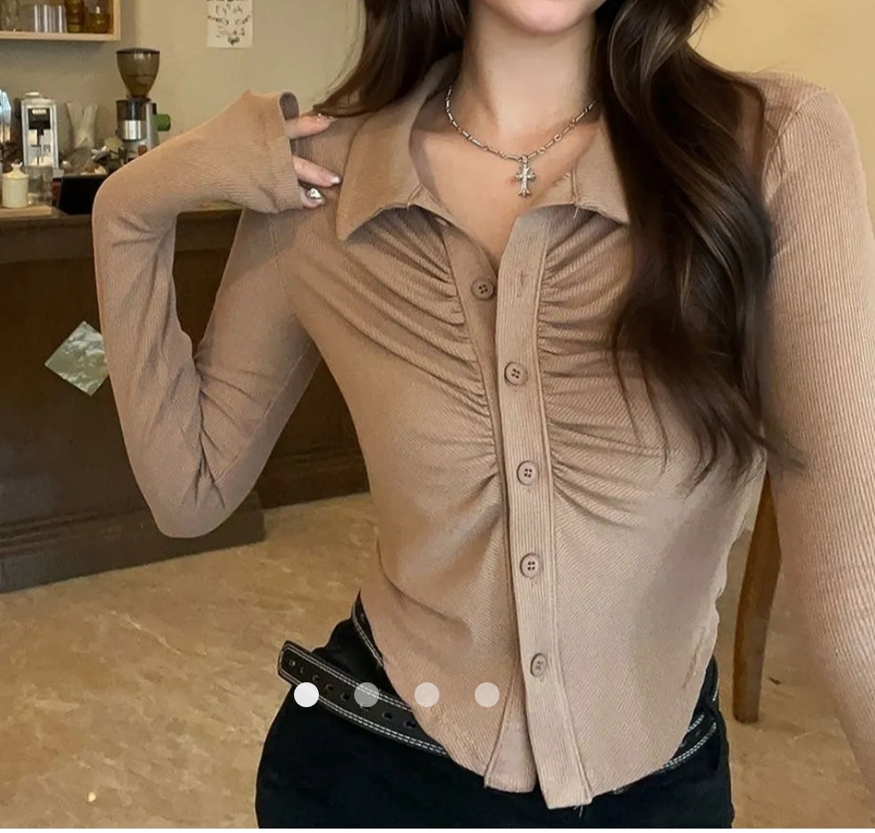 Darted Placket Blouse
