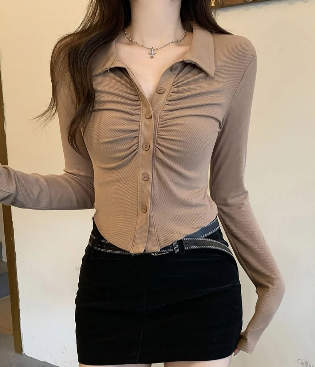 Darted Placket Blouse