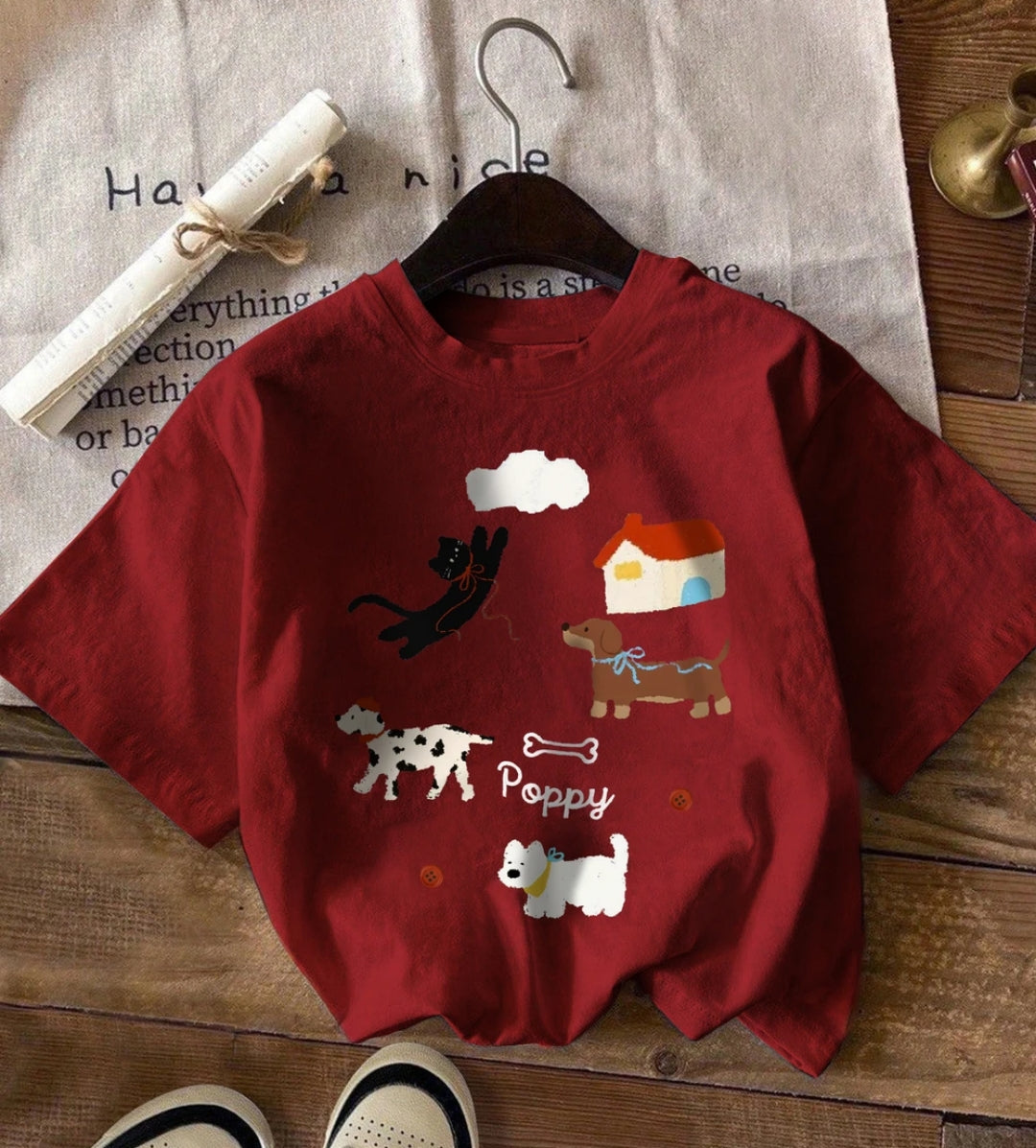 Printed Pullover T-Shirt