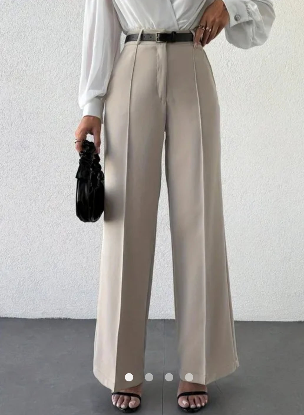 Draped Straight Leg Pant