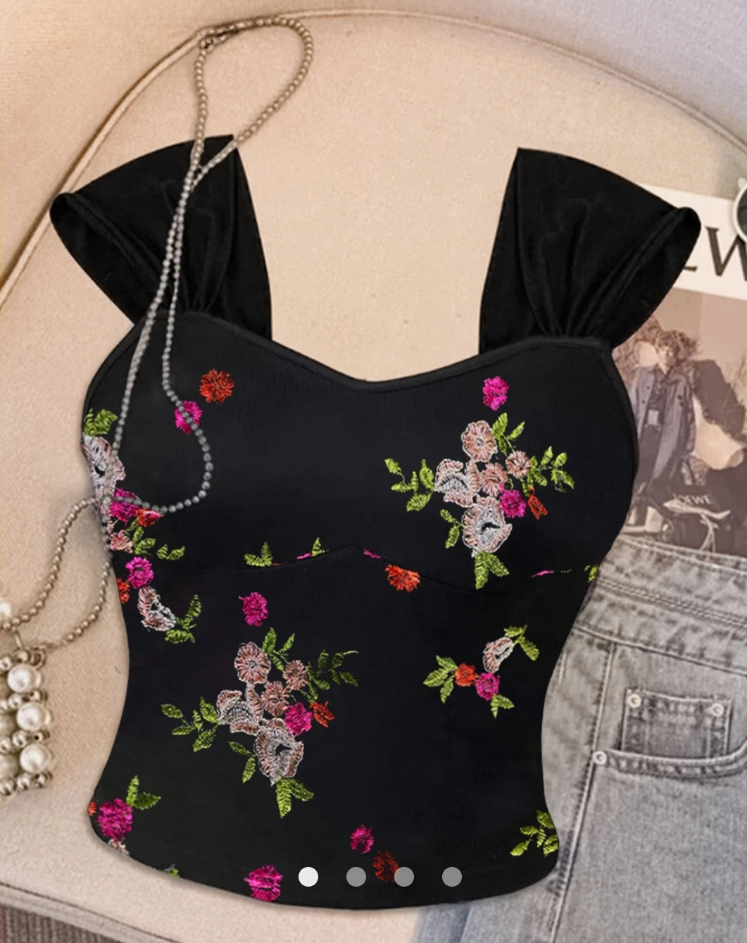 Embroidered Tank Top