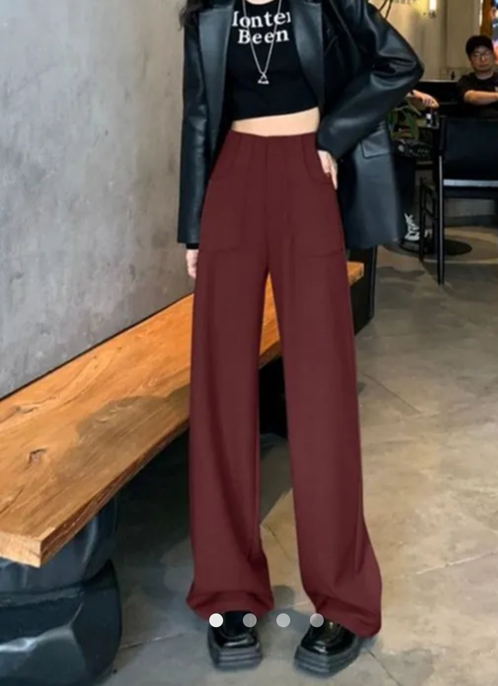 Pocket Straight Leg Pants